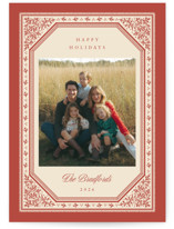 Berry Bookplate Holiday Photo Cards