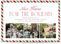 New Home Stripe Holiday Photo Cards