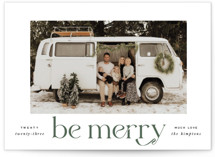 Be Merry Holiday Photo Cards