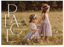 A Simple Peace Holiday Photo Cards