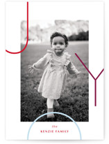 Minimal Joy Holiday Photo Cards