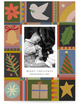 Folk Frame Holiday Photo Cards