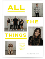 All the Things Holiday Photo Cards