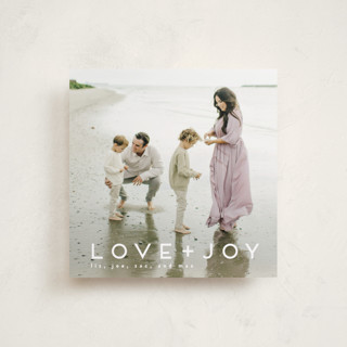 love joy Holiday Photo Cards
