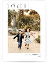 joyful minimalist Holiday Photo Cards