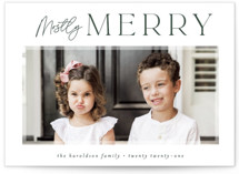 We're Mostly Merry Holiday Photo Cards
