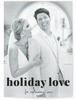 vintage holiday love Holiday Photo Cards