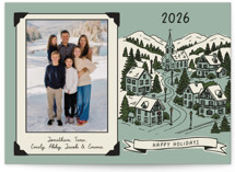 Snow Village Holiday Photo Cards