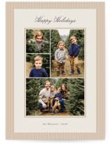 Striped Gallery Holiday Photo Cards