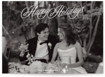 heirloom script Holiday Photo Cards