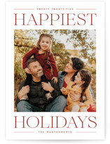 Modern Editorial Holiday Photo Cards