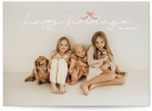 little cute bow Holiday Photo Cards