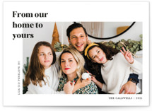 at home Holiday Photo Cards