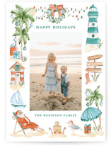 Beach Holidays Holiday Photo Cards