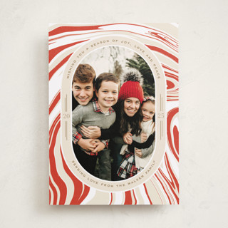 Peppermint Flavor Holiday Photo Cards