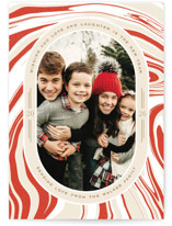 Peppermint Flavor Holiday Photo Cards
