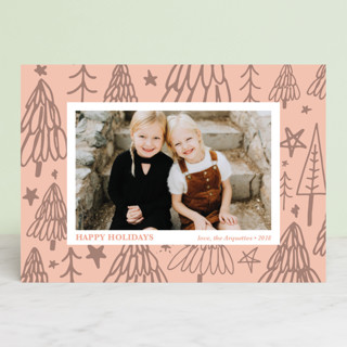 Christmas Tree Graffiti Holiday Photo Cards