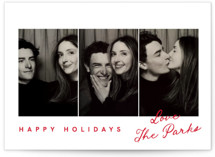 Handwritten Name Holiday Photo Cards