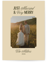 Just Married & Merry Holiday Photo Cards
