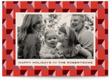 Colorblock Geo Holiday Photo Cards