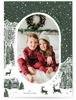 Cabin in the Woods Holiday Photo Cards