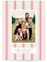 Vintage Striped Holiday Photo Cards