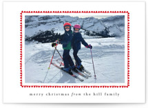 hand drawn scallop Holiday Photo Cards