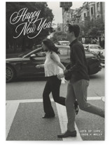 neon vintage Holiday Photo Cards