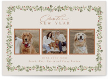 Laurel Garland Holiday Photo Cards