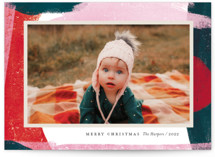 Paint Roll Holiday Photo Cards