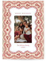 Cottage Scallop Holiday Photo Cards