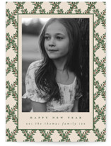 Holly Trellis Holiday Photo Cards