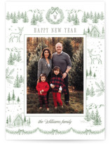 Winter Mountain Tale Holiday Photo Cards