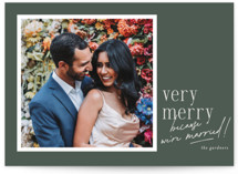 Oh So Married Holiday Photo Cards