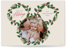 Disney's Mickey Wreath Holiday Photo Cards