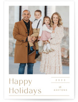 Modern Grid Holiday Photo Cards