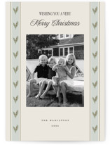 holly pattern Holiday Photo Cards