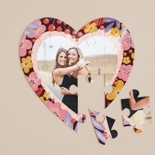 Blooming heart 12-Piece Custom Heart Puzzle