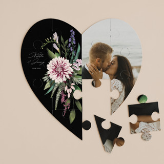 Bold Bouquet 12-Piece Custom Heart Puzzle