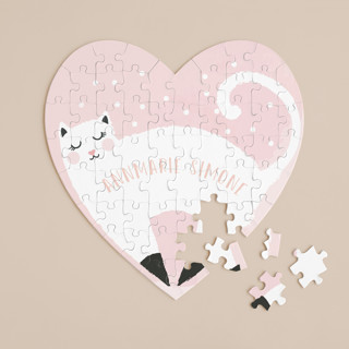 Perfect Kitty 60-Piece Custom Heart Puzzle