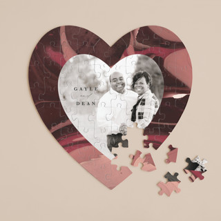 Love Story 60-Piece Custom Heart Puzzle