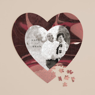 Love Story 252-Piece Custom Heart Puzzle