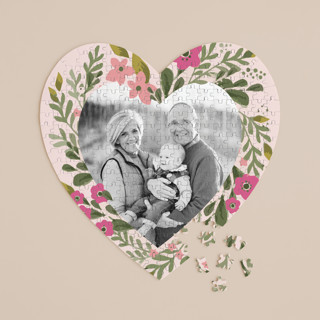 With All My Heart 252-Piece Custom Heart Puzzle