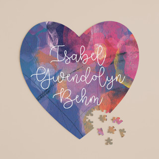 Painterly Heart 252-Piece Custom Heart Puzzle