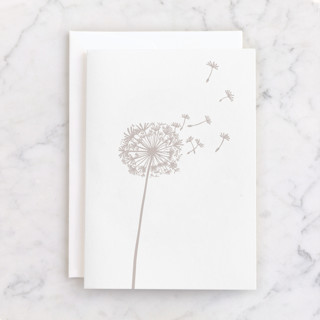 The beauty of dandelion Individual Anniversary Greeting Cards