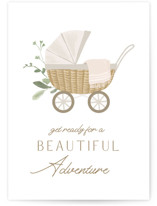 Boho Buggy Individual New Baby Greeting Cards