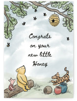 Disney's' New Little Honey Individual New Baby Greeting Cards