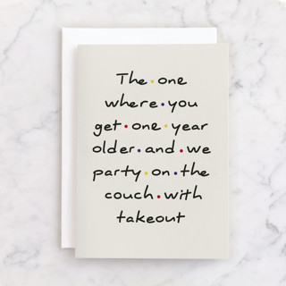 Friends Individual Birthday Greeting Cards