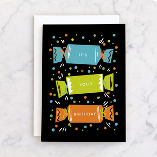 Party Poppers Individual Birthday Greeting Cards