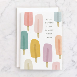 the coolest person Individual Birthday Greeting Cards